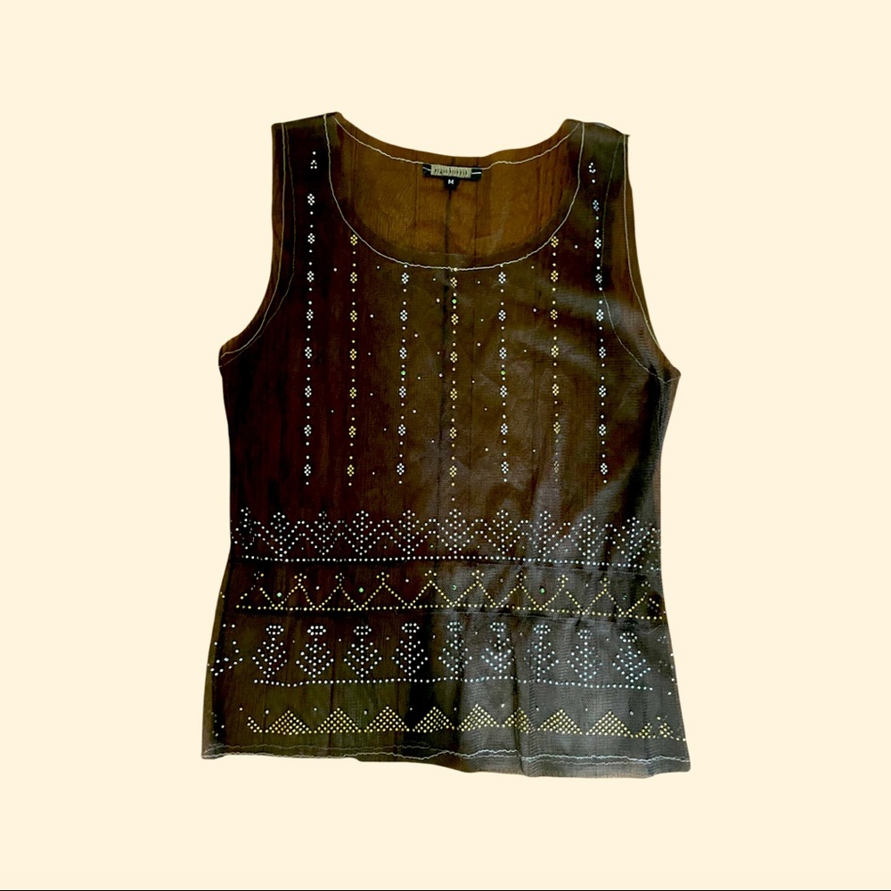 Rozae Nichols Sheer Netted Top